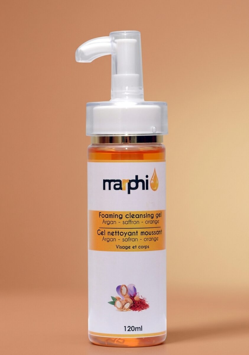 SAFFRON &amp; ARGAN FOAMING CLEANSER